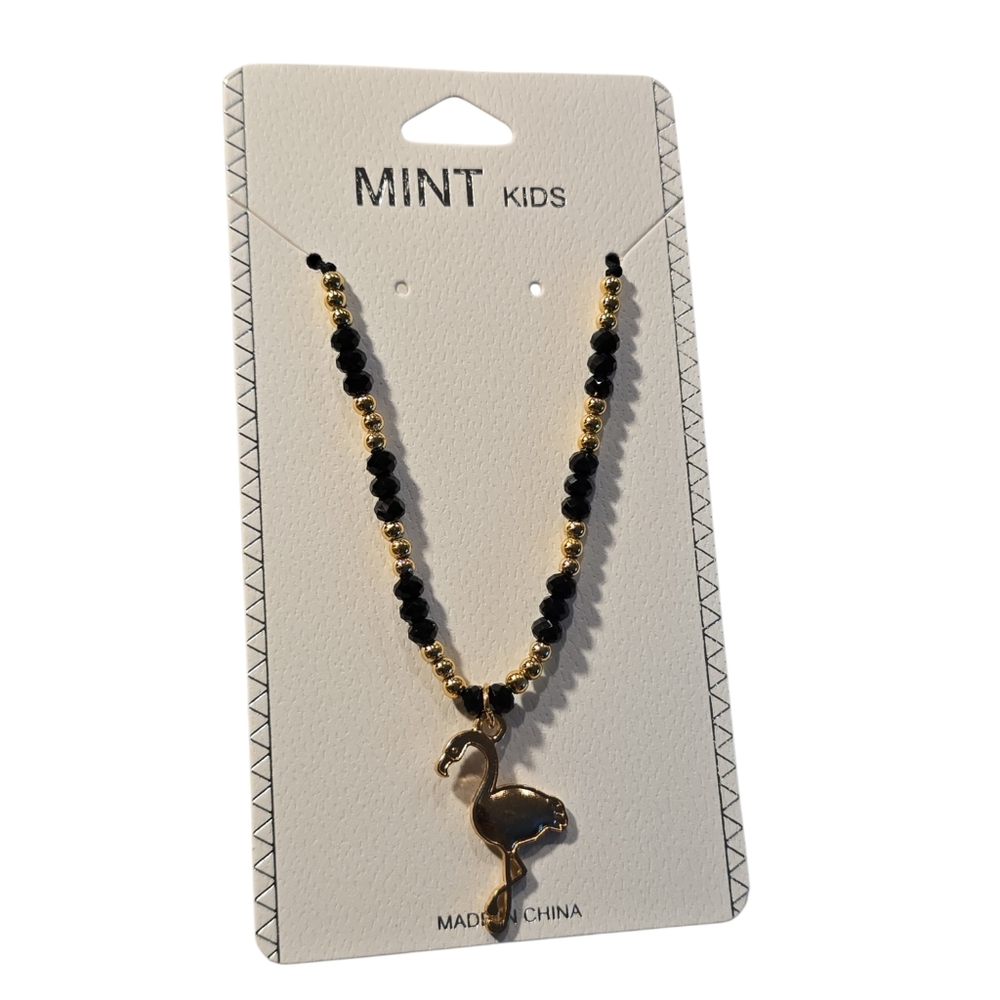 Kids Beaded Flamingo Pendant Necklace Or Bracelet | ASSORTED‎ COLORS - Picture 6 of 11